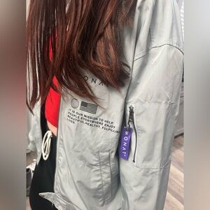Gray Women's Bomber Jacket